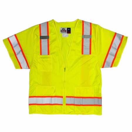 GAME WORKWEAR The Econo-Class 3 Vest, Yellow, Size 3X I-678E
